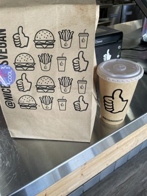 To go  at Nice Burger - Costa Mesa in Costa Mesa