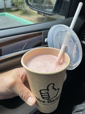 Strawberry Shake  at Nice Burger - Costa Mesa in Costa Mesa