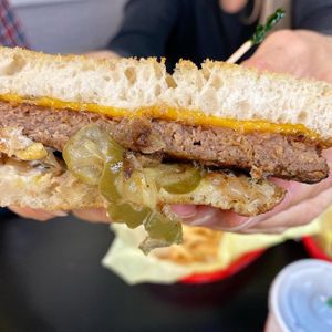 Patty Melt with no onions at Nice Burger - Costa Mesa in Costa Mesa