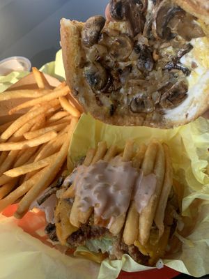 Shroom burger. Stoner style. Personally modified. So dank!  at Nice Burger - Costa Mesa in Costa Mesa