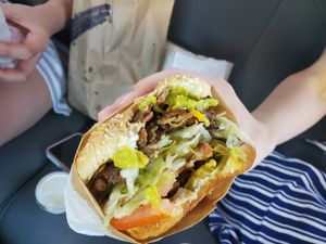 Mexicali Burger! Ok these carbroiled patties are divine.😍 at Nice Burger - Costa Mesa in Costa Mesa