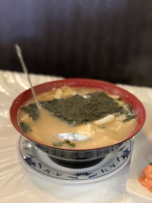Mushroom vegetable ramen at Chef Kenny's Asian Vegan Cuisine in Houston