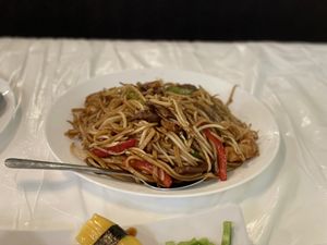 Chow Mein at Chef Kenny's Asian Vegan Cuisine in Houston