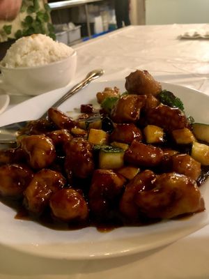 General Tso’s Chicken  at Chef Kenny's Asian Vegan Cuisine in Houston