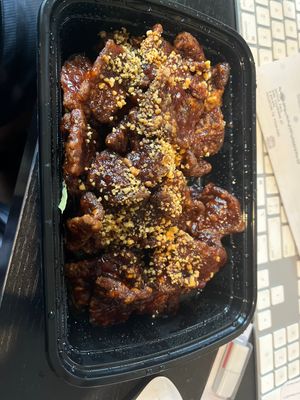 Crispy “beef"  at Chef Kenny's Asian Vegan Cuisine in Houston