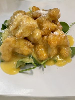 Coconut 🥥 shrimp 🍤 AMAZING!!  at Chef Kenny's Asian Vegan Cuisine in Houston