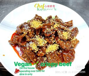 Vegan food in Houston   at Chef Kenny's Asian Vegan Cuisine in Houston