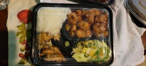 orange chicken at Chef Kenny's Asian Vegan Cuisine in Houston