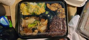 Tofu and mixed vegetables at Chef Kenny's Asian Vegan Cuisine in Houston