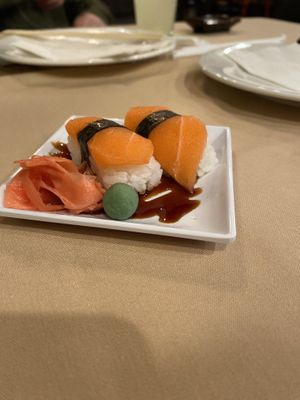 Vegan salmon sushi! at Chef Kenny's Asian Vegan Cuisine in Houston