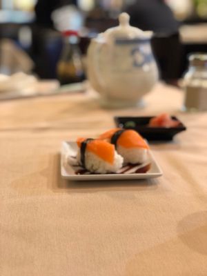 Vegan salmon at Chef Kenny's Asian Vegan Cuisine in Houston