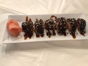 Steak roll at Chef Kenny's Asian Vegan Cuisine in Houston