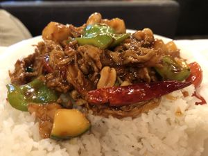Kung Pao Chicken  at Chef Kenny's Asian Vegan Cuisine in Houston