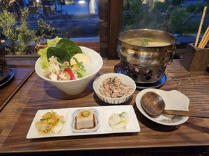 Hotpot miso at Cafe Ren - Sakyo in Kyoto