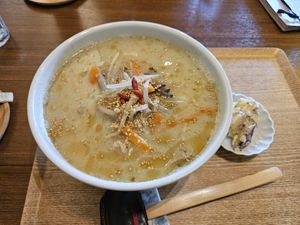 Soy milk ramen at Cafe Ren - Sakyo in Kyoto