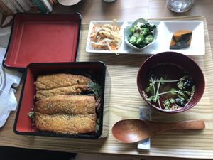 Eel style lunch  at Cafe Ren - Sakyo in Kyoto