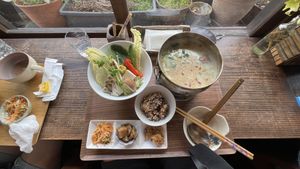 藥膳豆奶火鍋  at Cafe Ren - Sakyo in Kyoto