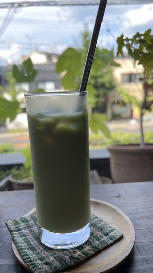 抹茶歐蕾  at Cafe Ren - Sakyo in Kyoto