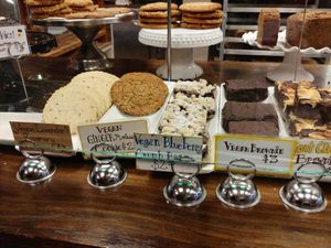 Cookies/brownie/blueberry crumb cake at The Gingered Peach in Lawrence Township