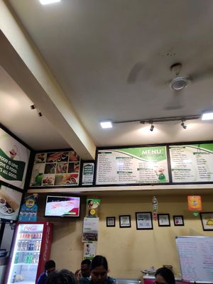 :-) at Dosa Palace in Mysore