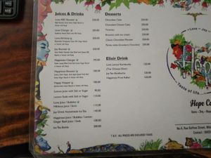  at Hope Cafe in Pondicherry