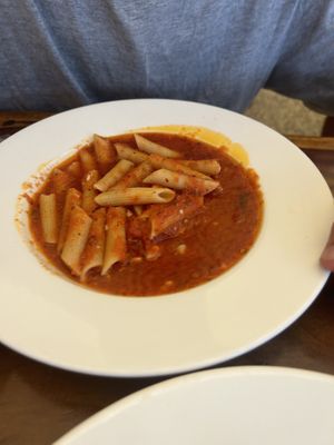 Penne tomato  at Hope Cafe in Pondicherry