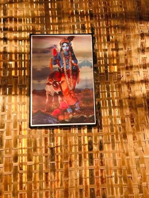 Krishna painting at Bibhitaki in Palolem