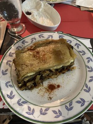 Moussaka  at Tis Mammis Sou in Rhodes