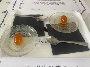 Candied kumquat  at Tis Mammis Sou in Rhodes