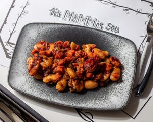 Gigantes (beans )  at Tis Mammis Sou in Rhodes