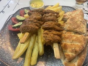 Souvlaki  at Tis Mammis Sou in Rhodes