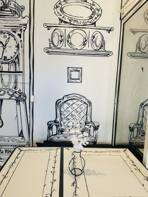 2D decor  at Tis Mammis Sou in Rhodes