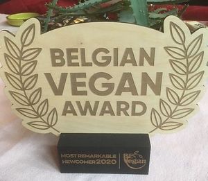 Winner of the "Belgian Vegan Award" - Most remarkable newcomer at Atelier Flori in Bruges