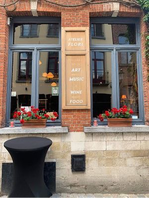Where Art meets music and wine meets food  at Atelier Flori in Bruges