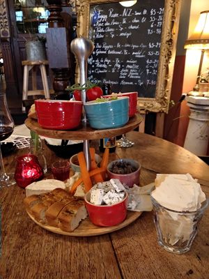 Amazing selection of vegan eats for 2 people. We struggled to finish it! at Atelier Flori in Bruges