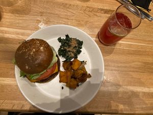 Burger at True Food Kitchen in New Orleans