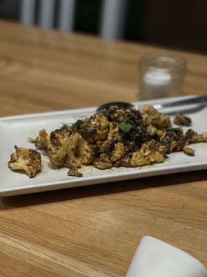 Charred cauliflower   at True Food Kitchen in New Orleans