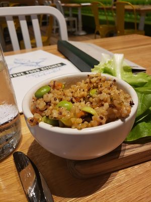 Lettuce wrap filling (tuna came in a separate bowl) at True Food Kitchen in New Orleans