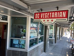 DC Vegetarian this way… are they comic books/super heroes fans?  at DC Vegetarian in Portland