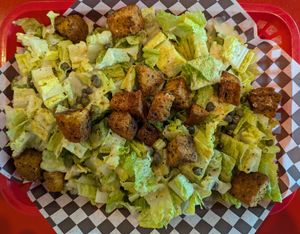 Caesar Salad at DC Vegetarian in Portland