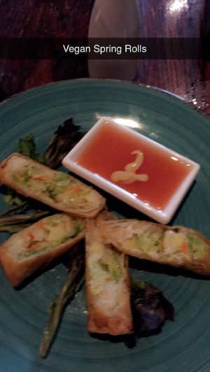 Vegan Spring Rolls  at Cafe Sunflower in Sandy Springs