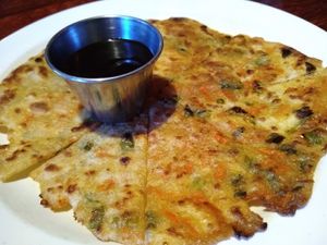 Rainbow Pancake with Plum Sauce at Cafe Sunflower in Sandy Springs