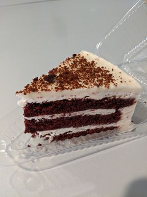 Red velvet cake at Askatu in Seattle