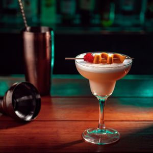 Whiskey Sour at Vyb Bar in Barcelona