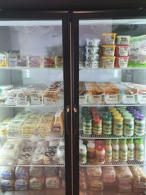 Ezequiel Bread, Cheese, Butter, Margarine, Dressings, Mayonese.

Daiya and Follow ypur Hearth products at Mr. Tofu in Queretaro