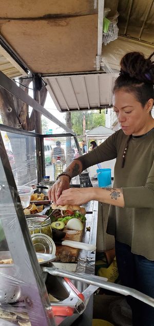 Torta at Gaia Vegana - Food Truck in Mexico City