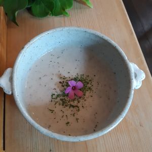 Special soup! I couldn't catch what she called it but it was soooo tasty! at Jag Eunbueok 작은부엌 in Jeju