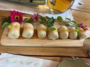 Rice cake   at Jag Eunbueok 작은부엌 in Jeju