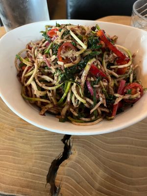Zucchini pasta   at Raw Aura in Mississauga