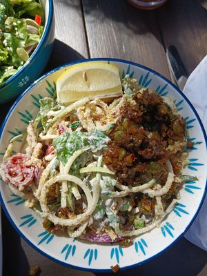 Zoodle Alfredo at Raw Aura in Mississauga